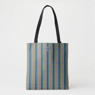 Monogram Chicago City Abstrakt Flag & Subway Tasche
