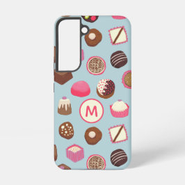 Monogram Chocolate Candy Confectionery Samsung Galaxy Hülle