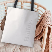 Monogram Classic Elegant Minimal Elfenbeinweiße Be