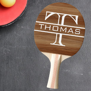 Monogram Classic Personalisiert Wood Tischtennis Schläger