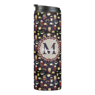 Monogram Coffee Lover Thermosbecher