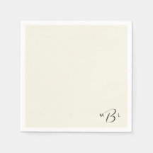 Monogram Combo Schriftart Cream Wedelcocktail