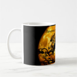 Monogram Cool 'Nevermore' Raven Halloween Kaffeetasse