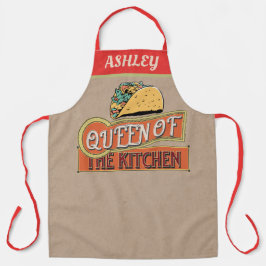 Monogram Cooles Vintages Design American Taco Schürze