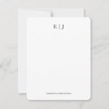 Monogram Couple Initials Personalisiert vertikal