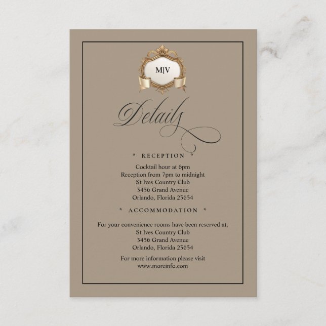 Monogram Creat QR Code Enclosure Card Begleitkarte (Vorderseite)