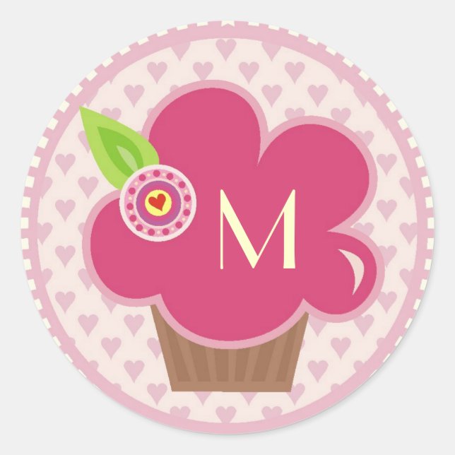 MONOGRAM CUPPYCAKE CUTIE STICKER (Devant)