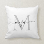 Monogram Cushion - Add your Name Kissen<br><div class="desc">Create your own monogram cushion in just a few clicks. Add your name. Perfect present for friends and family.</div>