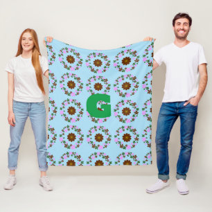 Monogram Customize Wedding Wohngestaltung Fleecedecke