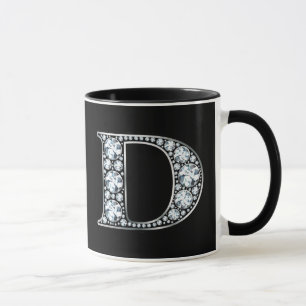 Monogram D Imitate Diamond Tasse