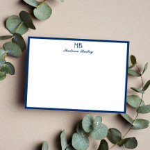 Monogram Decorative Typografie | Navy Blue