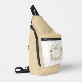 Monogram des Baby Carriage Wappen | Neutrales Baby Crossbody Bag