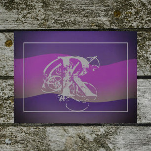 Monogram Doormat Moderne elegante Farbtöne von Lil Fußmatte