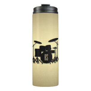 Monogram Drum Set Gold Thermosbecher