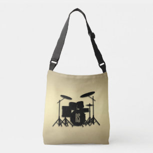 Monogram Drum Set Gold Tragetaschen Mit Langen Trägern
