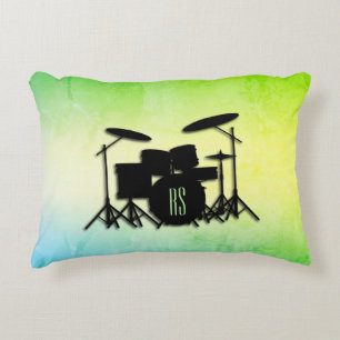 Monogram Drum Set Green Dekokissen