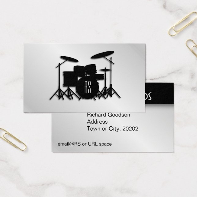 Monogram Drum Set Silver (Büro)