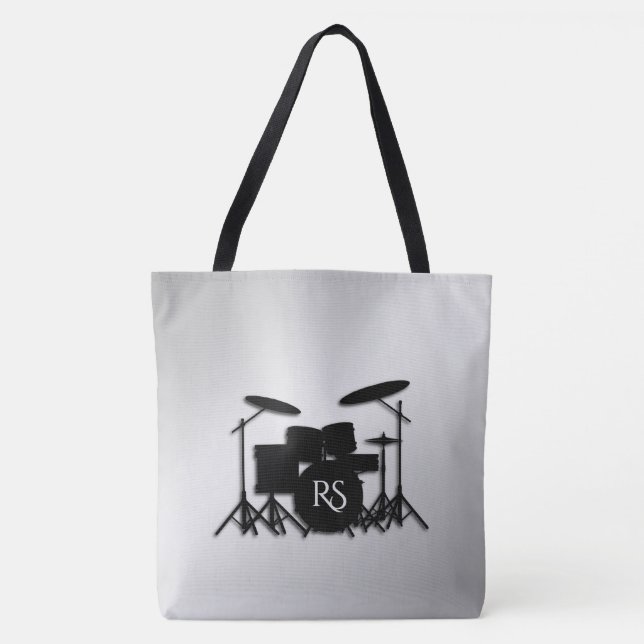 Monogram Drum Set Silver Tasche (Vorderseite)