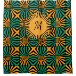 Monogram Duschvorhang