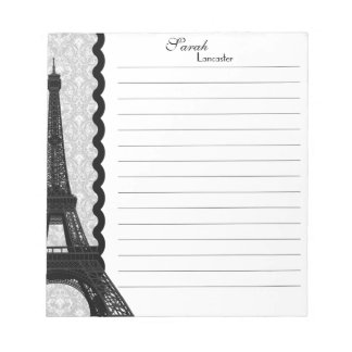 Monogram Eiffelturm Note Pad Notizblock