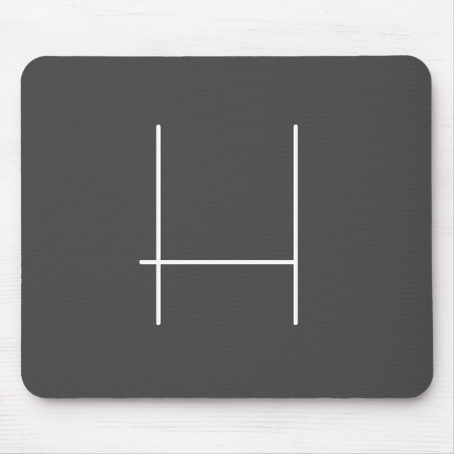 Monogram Eigenname Initial Modern Minimalistisch G Mousepad (Vorne)