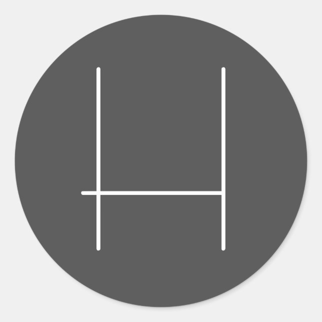 Monogram Eigenname Initial Modern Minimalistisch G Runder Aufkleber (Vorderseite)