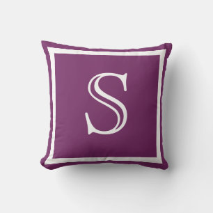 MONOGRAM Einfarbig Lila Soft Grape einfaches Kisse Kissen