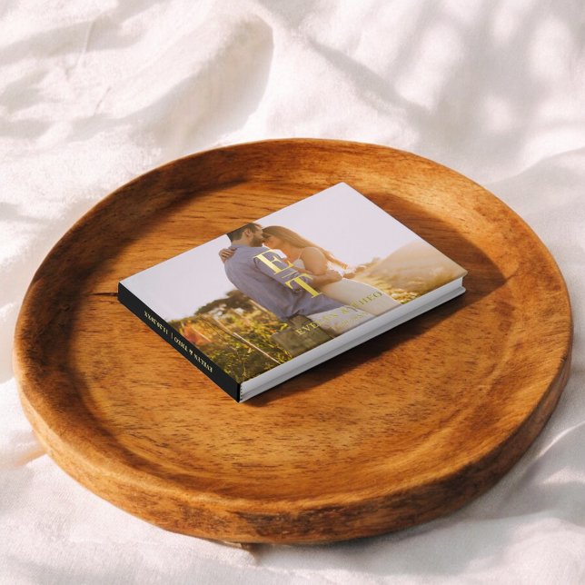 Monogram Elegant Foto Wedding Guest Book Gästebuch (Von Creator hochgeladen)