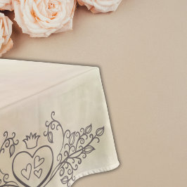 Monogram Elegant Mother-of-Pearl Peach LRG Wedding Tischdecke