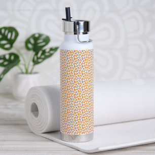 Monogram Elegant Papaya Muster Trinkflasche