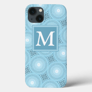 Monogram Engelblau-Kreise Muster Case-Mate iPho iPhone Hülle