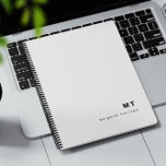 Monogram erste klassische Moderne Planer<br><div class="desc">Ein Monogramm-Initialplaner. Dieser Planer besticht durch ein klassisch modernes Aussehen mit Initialen und einem Namen. Der gesamte Text ist anpassbar und kann durch einen beliebigen Text ersetzt werden.</div>