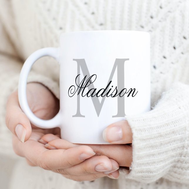 Monogram erstellen Ihres Individuellen Namens Kaffeetasse (Von Creator hochgeladen)
