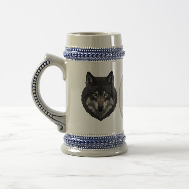 Monogram Erstplatzierte Wolf-Bierstein-Tasse Bierglas (Links)