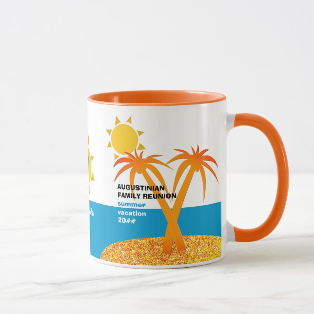 Monogram Family Wiedersehen Summer Vacation Tasse (Rechts)