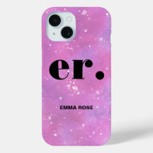 Monogram Fantasy Wasserfarbe Stilvoll Moderner Min