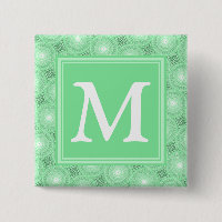 Monogram Federgrün Kreismuster