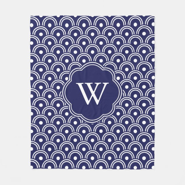 Monogram Fleecedecke (Vorderseite)