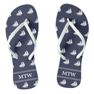Monogram Flip Flops