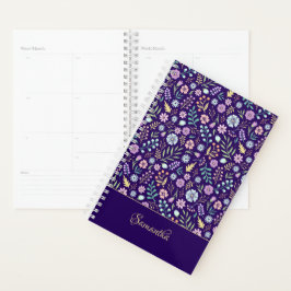 Monogram Floral Whimsical Boho Musterplaner Planer