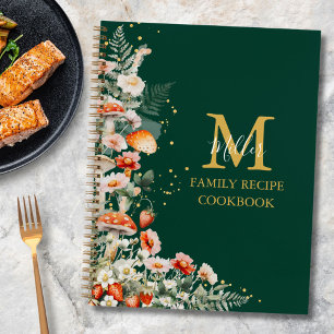 Monogram Forest Mushroom Floral Family Rezept Buch