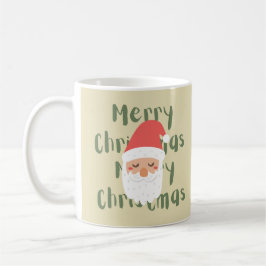Monogram Frohe Weihnachts Retro Weihnachten Red Be Kaffeetasse