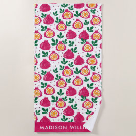 Monogram Fruit Elegant Stylisches Strandtuch