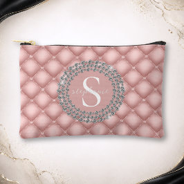 Monogram Funkelnde Diamanten Tufted Benutzerdefini Zubehörtasche