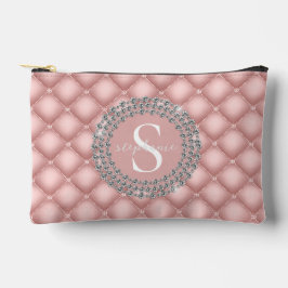 Monogram Funkelnde Diamanten Tufted Benutzerdefini Zubehörtasche