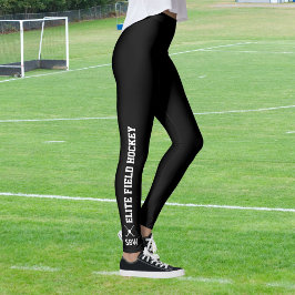 Monogram für benutzerdefinierte Hockey-Leggings Leggings