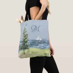 Monogram für das Seeschiff "Coastal Beach Sand Sai Tasche
