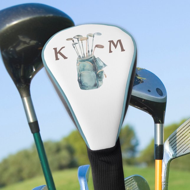 Monogram für den Golf Bag personalisieren Moderner Golf Headcover (Von Creator hochgeladen)