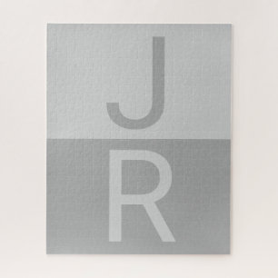 Monogram für leichte graue und graue moderne Initi