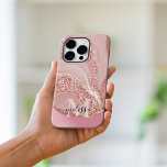 Monogram für moderne Rose Gold Chic Glitzer Case-Mate iPhone Hülle<br><div class="desc">Moderne Rose Gold Chic Glitzer Monogram iPhone Case</div>